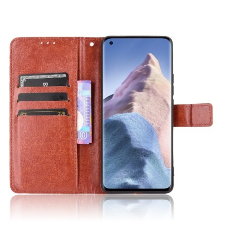 Чехол-книжка Retro Crazy Horse Texture на Xiaomi Mi 11 Ultra - коричневый