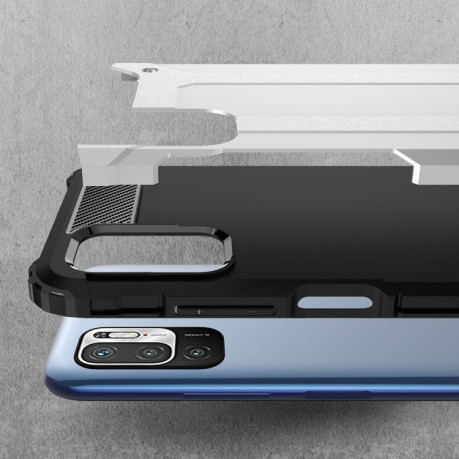 Противоударный чехол Magic Armor на Xiaomi Poco M3 Pro/Redmi Note 10 5G/10T/11 SE - синий