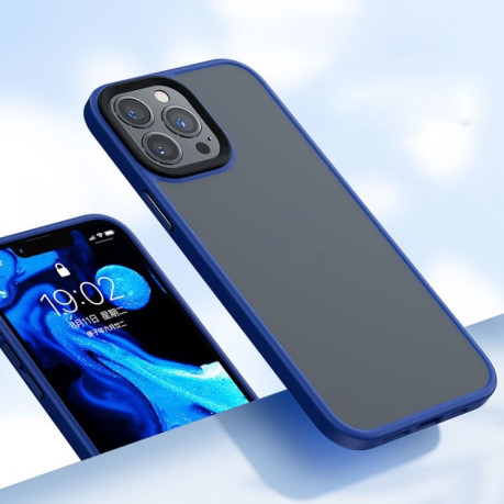 Противоударный чехол Benks Froested для iPhone 13 Pro - синий