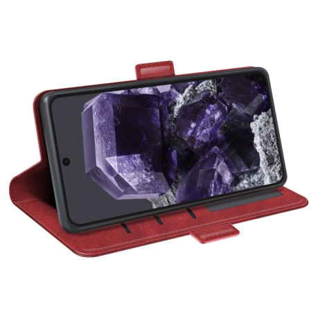 Чехол-книжка Dual-side Magnetic Buckle для Google Pixel 8a - красный