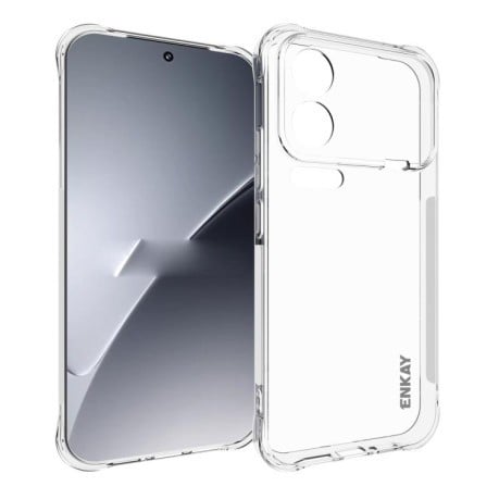 Силиконовый прозрачный чехол ENKAY Clear на Xiaomi 17 Pro Global