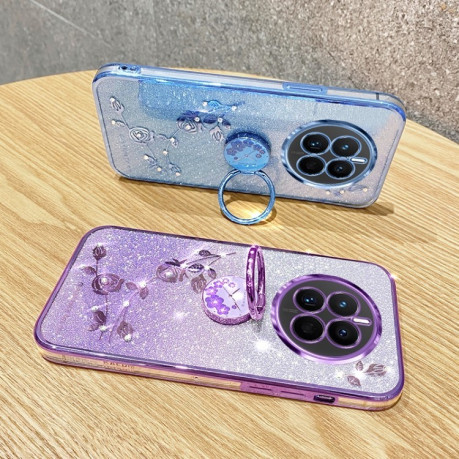Противоударный чехол Gradient Acrylic для Realme 12 Pro / 12 Pro+ - фиолетовый