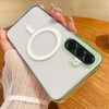 Чохол Contrast Color Gradient Transparent MagSafe на Samsung Galaxy A57 5G — зелено-блакитний 