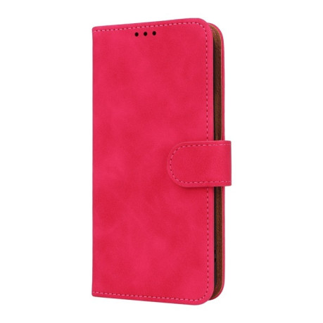 Чохол-книжка Skin Feel Magnetic Flip Leather для Google Pixel 8 - пурпурно-червоний