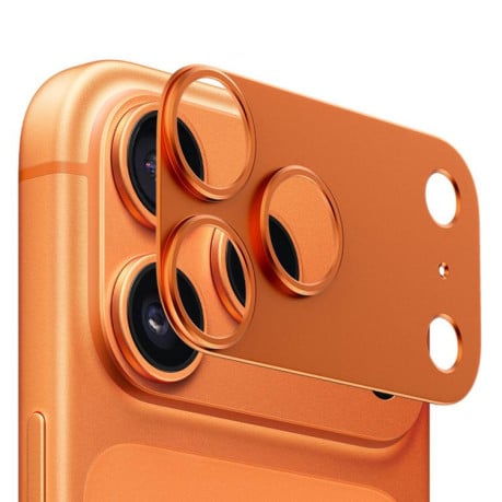 Защита камеры XDCASE Titanium Alloy Hollow Camera Lens на iPhone 17 Pro Max - оранжевый