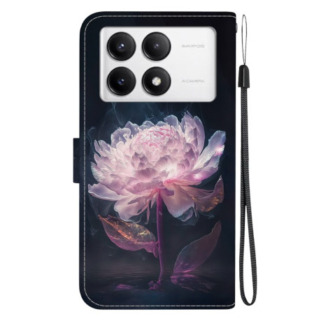 Чохол-книжка Colored Drawing Series на Xiaomi Poco F6 Pro - Peony