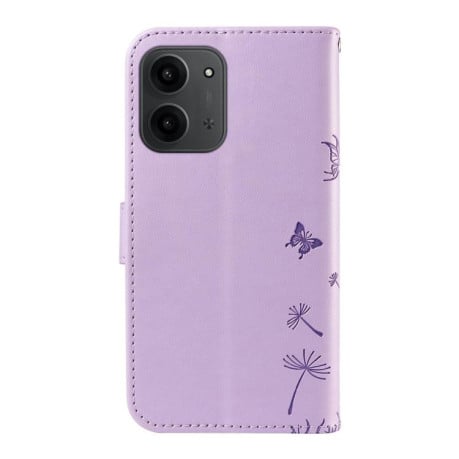 Чехол-книжка Dandelion Embossed Pattern Flip Leather на Xiaomi Redmi 15C 5G / 4G EU 173mm - фиолетовый