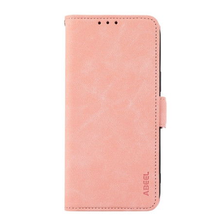 Чехол-книжка ABEEL Color Block Magnetic RFID Leather на Google Pixel 9a - розовый