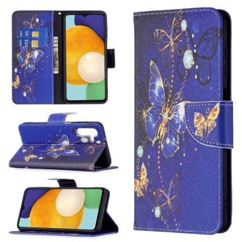 Чехол-книжка Colored Drawing Series на Samsung Galaxy A13 5G - Purple Butterfly