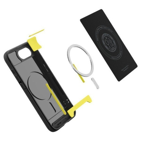 Оригінальний чохол Spigen Rugged Armor MagSafe для iPhone 16e - Black