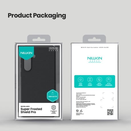 Чехол NILLKIN Frosted Shield Pro гибрид с матовым покрытием на Samsung Galaxy S25 FE 5G - черный