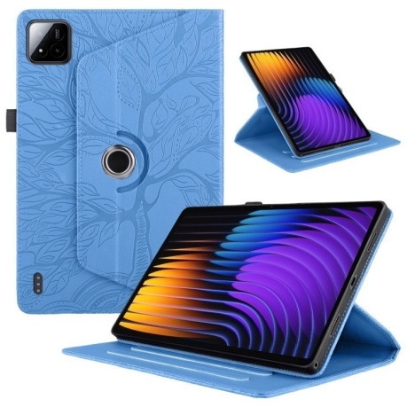 Чехол-книжка Tree Life Embossed Rotation Leather для Xiaomi Pad 7 / 7 Pro - синий