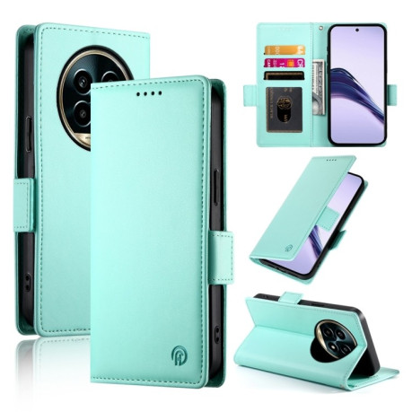 Чехол-книжка Side Buckle Magnetic Frosted Leather для Realme 13 Pro / 13 Pro+ Global - зеленый