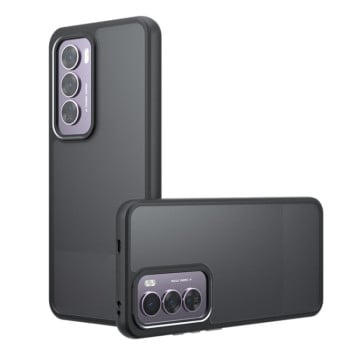 Чехол Armor Big Pore гибрид матовый на OPPO Reno 12 Pro Global - черный