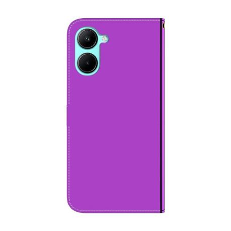 Чехол-книжка Lmitated Mirror для Realme C33 - фиолетовый