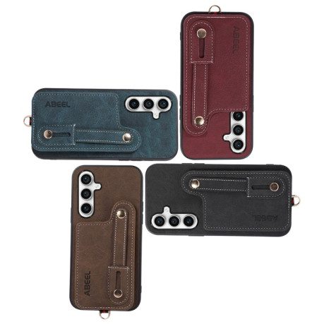 Протиударний чохол ABEEL Litchi Texture Card Bag Samsung Galaxy S23 FE 5G - синій