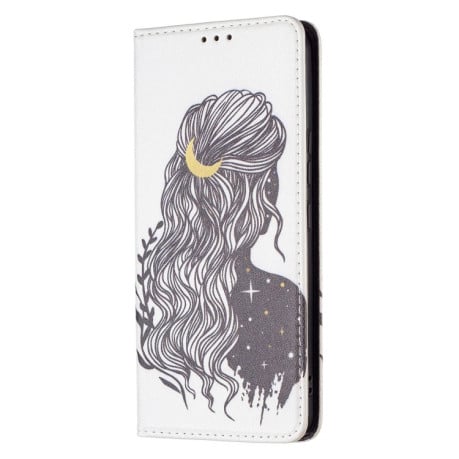 Чехол-книжка Colored Drawing Pattern Invisible на Samsung Galaxy A53 5G - Girl