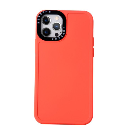 Противоударный чехол Black Lens для iPhone 14 - оранжевый