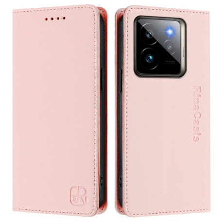 Чехол-книжка Retro Skin Feel Business Magnetic на Realme GT 7 Pro 5G - розовый