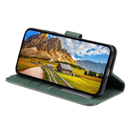 Чехол-книжка Stitching Skin Feel для Motorola Edge 60 Fusion - зеленый