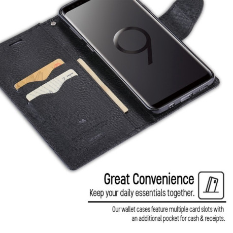 Чехол- книжка MERCURY GOOSPERY FANCY DIARY на Samsung Galaxy S9+/G965 черный