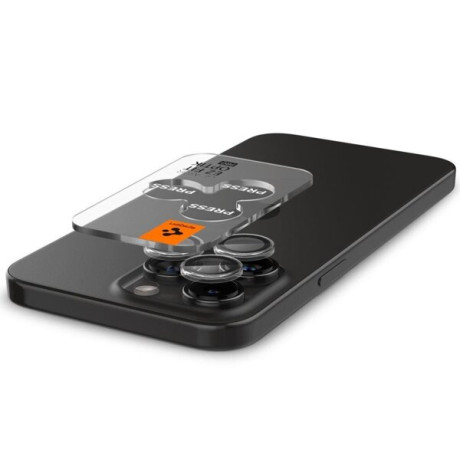 Комплект захисного скла 2шт на камеру Spigen Optik.Tr Camera Lens для iPhone 15 Pro / 15 Pro Max