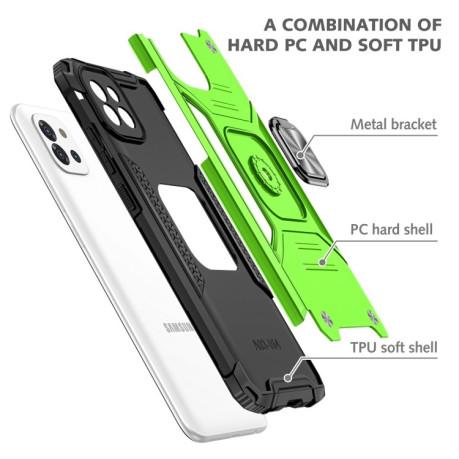 Противоударный чехол Magnetic Armor для Samsung Galaxy A03 - зеленый