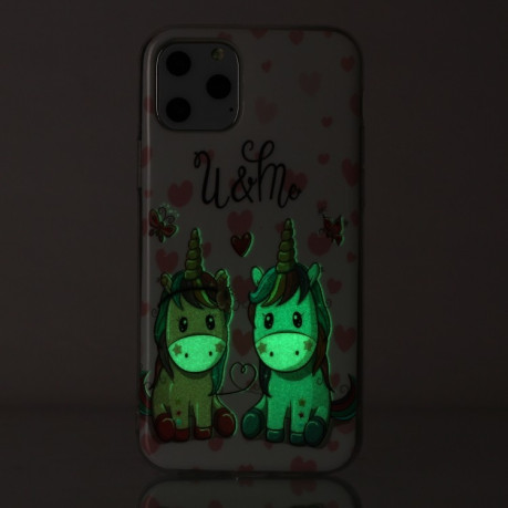 Противоударный чехол Luminous для Xiaomi Redmi Note 9T - Couple Unicorn