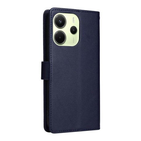 Чохол-книжка 3-Card Slots Multifunctional Leather для Xiaomi Redmi Note 14 4G 164.48mm - синій