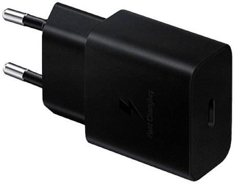 Оригинальное зарядное устройство Samsung USB wall charger Type C 15W PD AFC + USB cable Type C - черное