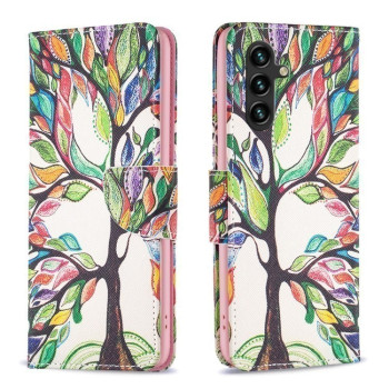 Чехол-книжка Colored Drawing Pattern для Samsung Galaxy A35 - Life