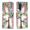 Чехол-книжка Colored Drawing Pattern для Samsung Galaxy A55 - Life