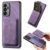 Противоударный чехол Magnetic Wallet Card для Samsung Galaxy A35 5G - фиолетовый