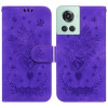 Чохол-книжка Butterfly Rose Embossed для OnePlus 10R / Ace - фіолетовий