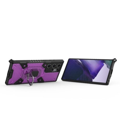 Противоударный чехол Space для Samsung Galaxy S22 Ultra 5G - фиолетовый