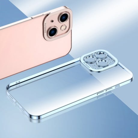 Противоударный чехол Electroplating High для iPhone 14 Pro - красный