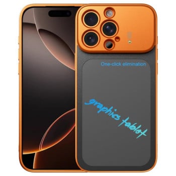 Ударостійкий чохол Frame Frosted Writing Board для iPhone 16 Pro Max — помаранчевий