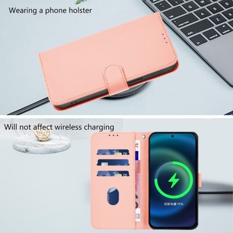 Чохол-книжка Skin Feel S-type для Realme 13+ 5G/13 Pro 5G/13 Pro+ - рожевий
