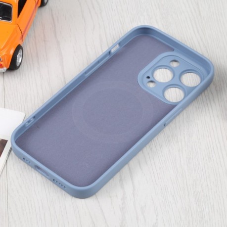 Протиударний чохол Liquid Silicone Full (Magsafe) для iPhone 15 Pro Max - сірий