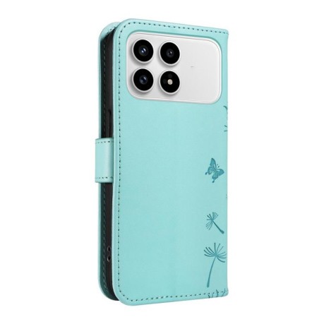Чохол-книжка Dandelion Embossed Pattern Flip Leather для Xiaomi Redmi K90/Poco F8 Pro — зелений