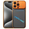 Ударостійкий чохол Frame Frosted Writing Board для iPhone 15 Pro — помаранчевий