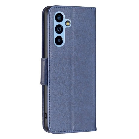 Чехол-книжка Butterflies Pattern для Samsung Galaxy A54 5G - синий