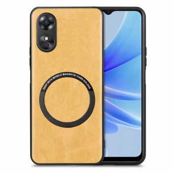 Противоударный чехол Solid Color (Magsafe) для OPPO A17 - желтый