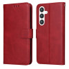 Чехол-книжка Classic Calf Texture для Samsung Galaxy S24+ - красный