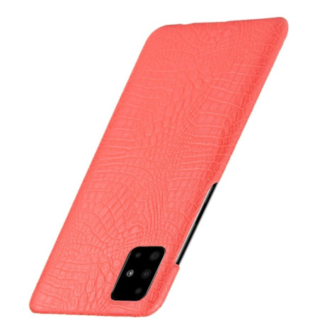 Ударопрочный чехол Crocodile Texture на Samsung Galaxy A51-красный