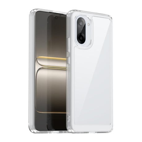 Чехол Colorful Acrylic Series с цветним бампером на OnePlus Nord CE5 5G - прозрачный