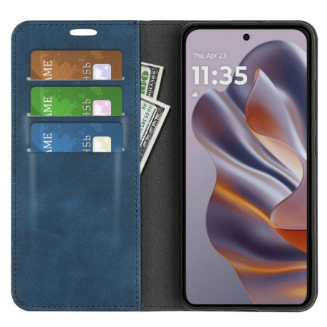 Чохол-книжка Retro Skin Feel Business Magnetic Motorola Moto Edge 50 Neo 5G - синій
