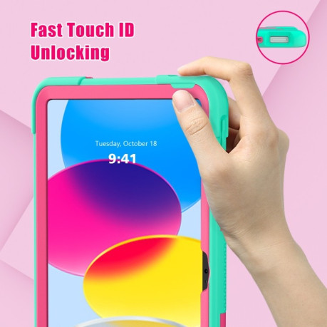 Чохол протиударний Contrast Color для iPad 10.9 2022 - світло-зелений