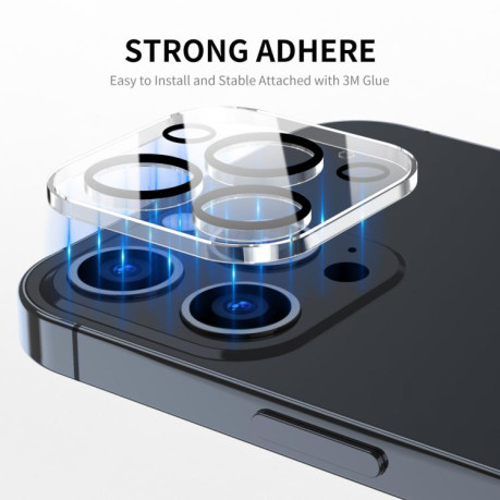 Защитное стекло на камеру ENKAY Hat-Prince 9H для iPhone 17 Pro - черное