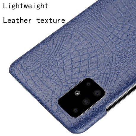 Удароміцний чохол Crocodile Texture на Samsung Galaxy A51-синій